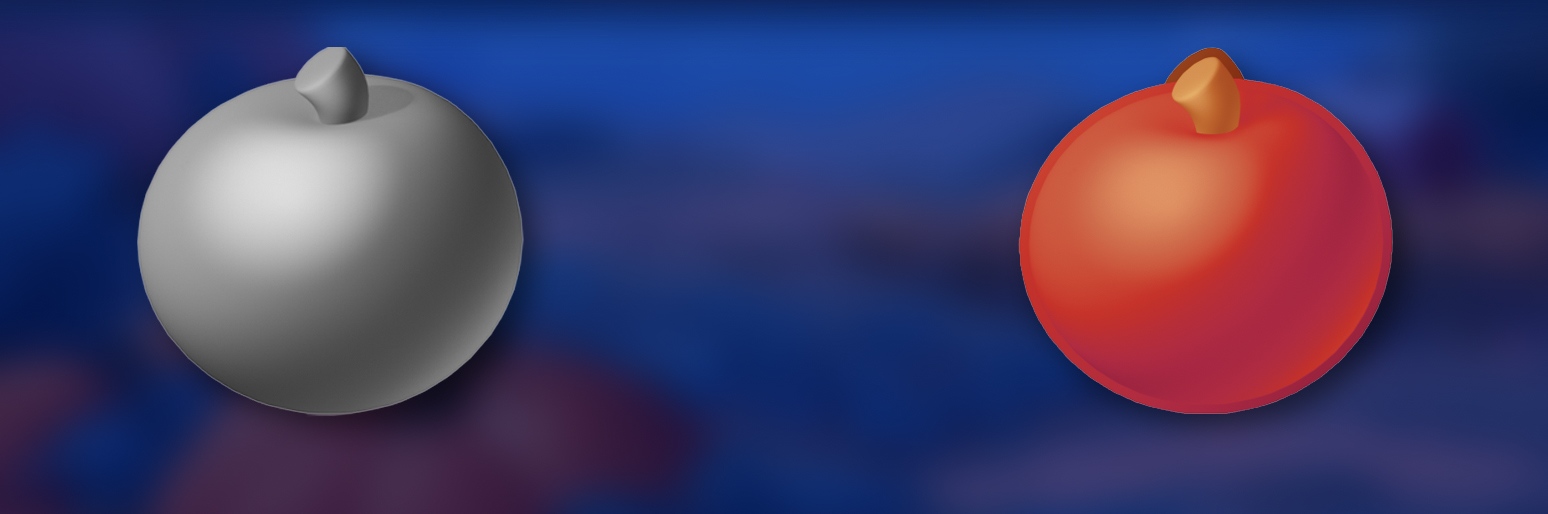 Apple icon art pipeline from 3D blockout to final stylized game asset