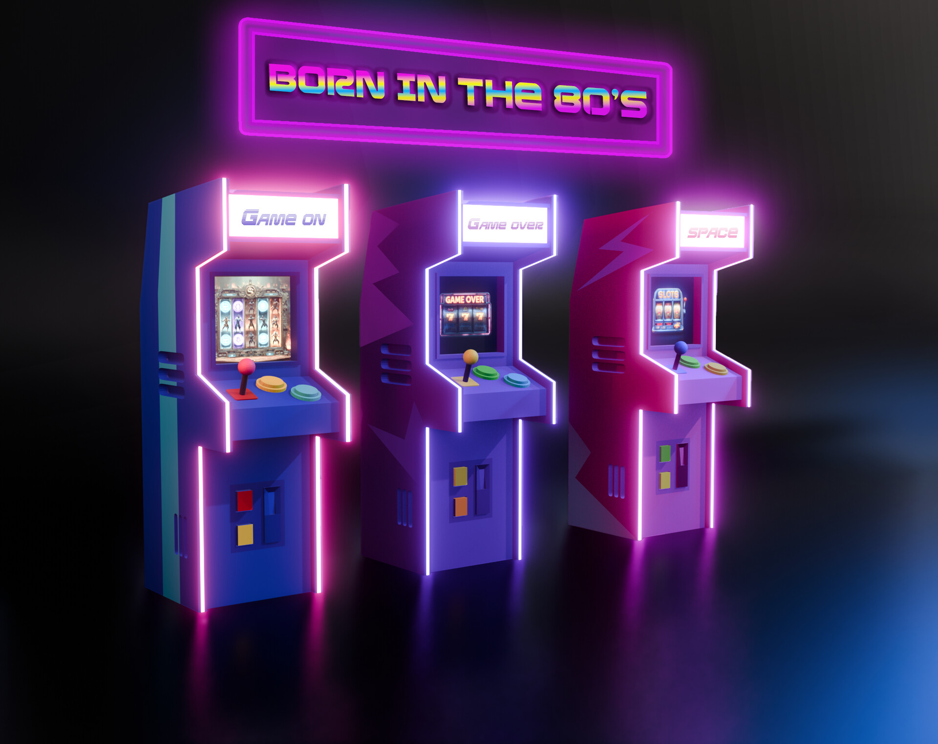 Arcade machines render