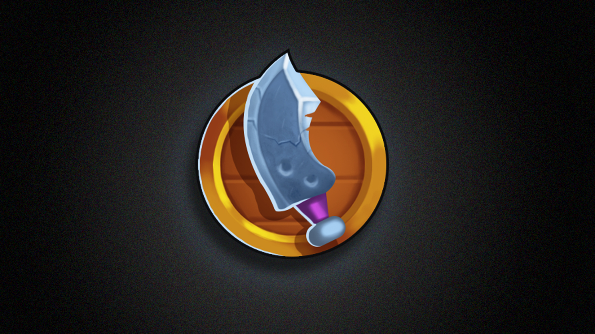 Stylized sword weapon icon for readable in-game UI presentation