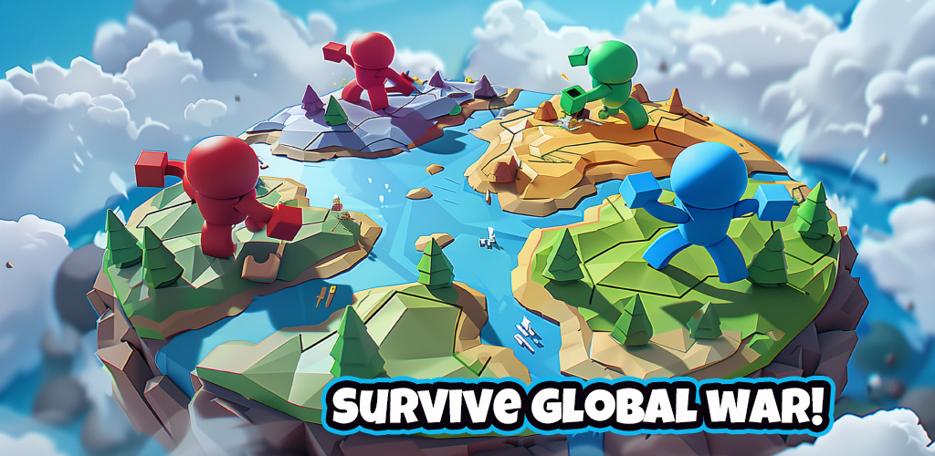 Cinematic world map gameplay scene for Global Strategy Game Concept, featuring a strategic overview with regional borders, control zones, and faction-based player indicators